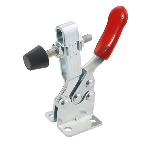 Toggle Clamp 4 Pack 201-B Style Quick Release Toggle Latch Hold Down Clamp Antiskid Red Horizontal Clamp 360Lbs Holding Capacity Quick Release Woodworking Tool