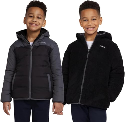 Eddie Bauer Kids Reversible Plush Hoodie Jacket