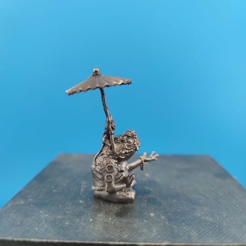 Statue miniature grenouille méditative en laiton : source d'ondes positives