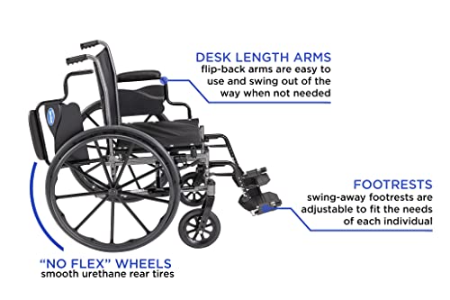 Invacare Tracer Sx5 Wheelchair For Adults Everyday Folding 20 Inch Seat Footrests & Desk Arms #TOP1