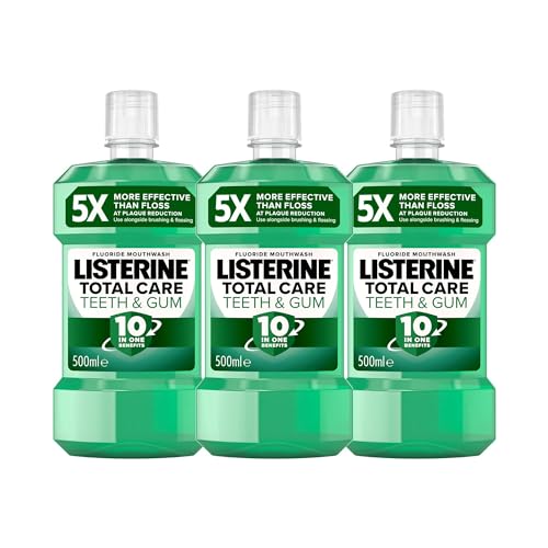 Listerine Total Care Teeth and Gum Mouthwash 500 ml (Pack of 3)