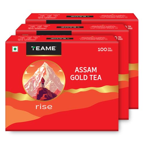 Image of TE-A-ME Assam Gold Tea 100 Bags | BlackTea | Pack of 3 (100 x 3)