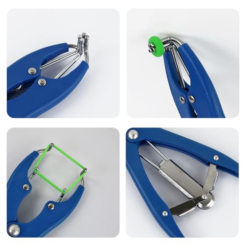 RANCH CHOICE Goat Banding Tools Livestock Bander and Bands Kit with 1pc Expander Plier, 100pcs Rings (Blue Orange and Green)