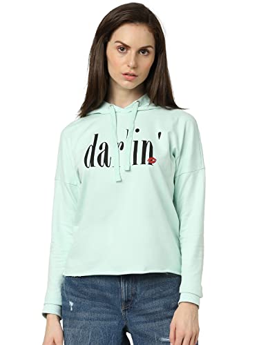 Image of VERO MODA Women's Cotton Hooded Neck Sweatshirt