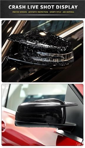 Housses de rétroviseur pour Benz W212 W176 C218 look carbone - 6