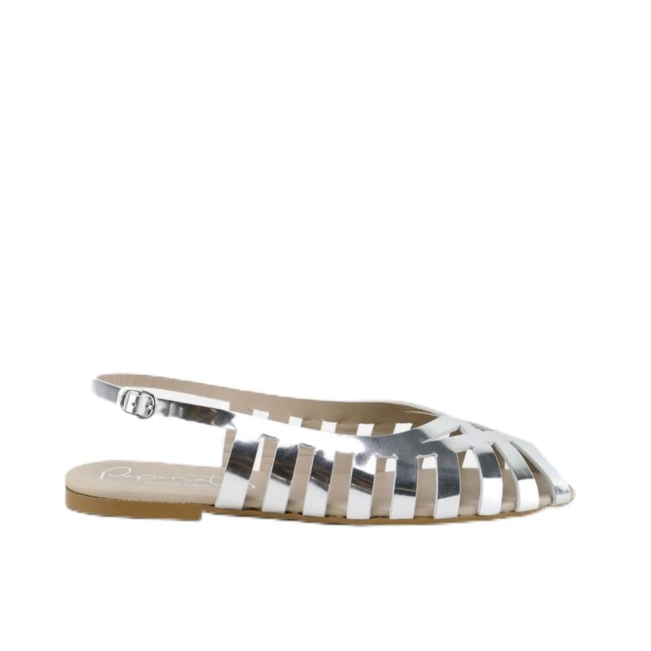 Eli1957 Bailarinas Multi-Strap Plata Papanatas