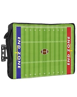 DecorLovee Outdoor TV Cover 80 to 85 Inches Weatherproof, America Football Backdrop Outdoor TV Enclosure with Remote Control Pocket, Rugby Sports Stadium Field TV Screen Protectors for Outside TV