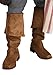 Fun Costumes Adult Captain Jack Sparrow Costume, Authentic Disney Pirates of The Caribbean Jack Sparrow Costume for Men, Large, Brown