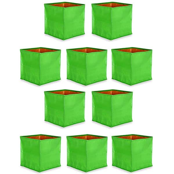 GARDECO 250 GSM HDPE UV Treated Square Type Grow Bags for Vegetable, Flower Plants (10x10x10-Inch) - Pack of 10 (B0B13YKNBV) Amazon Price History, Amazon Price Tracker