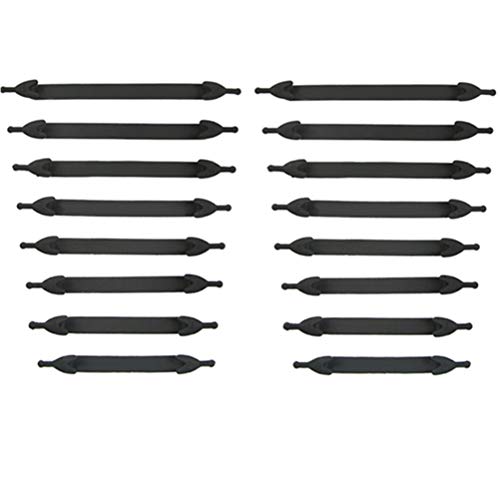 BUYGOO Cordons de Zapatos pour Adultes Impermeables d'atletismo Atlética de Silicona Elástico Plano Zapatos Lacets Élastiques Réfléchissant Autobloquants