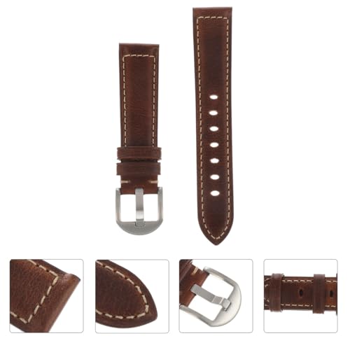 Bracelet Healvian rétro en cuir de vachette véritable avec sangle ajustable - 6