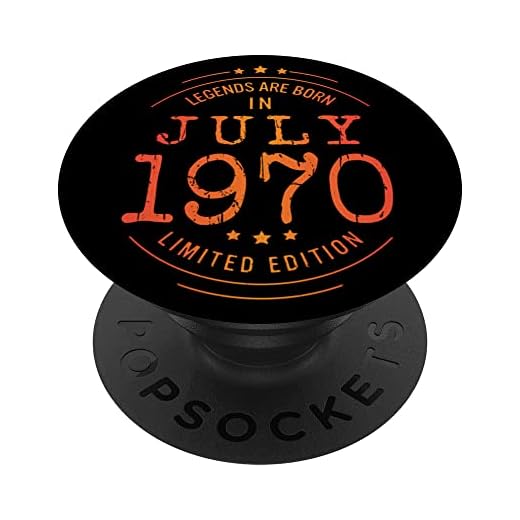 Cumpleaños Julio 1970 Edición Limitada Regalo Legend July PopSockets PopGrip Intercambiable