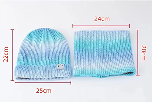 WOULDWIN Conjunto de cachecol gorro de inverno 2 peças,gorro de caveira quente forrado com babador g