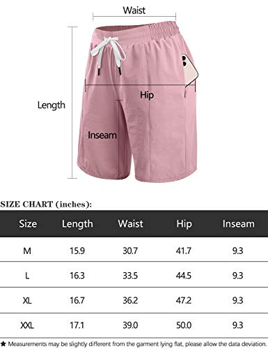 image for Kimmery Yoga Shorts for Women,Skin-Friendly Drawstring Elastic Waist D
