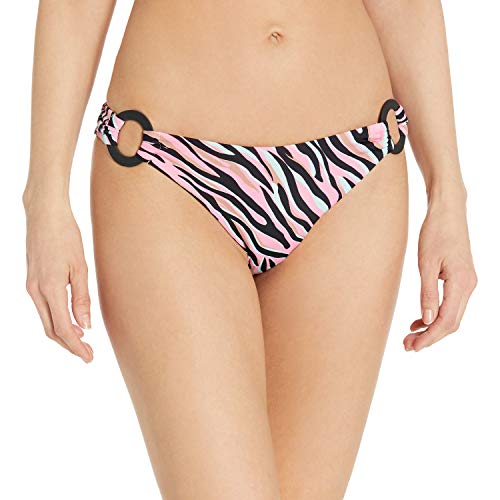 Bikini Lab Women's Scoop Hipster Pant Bikini Swimsuit Bottom, Multi//Wild Child, S