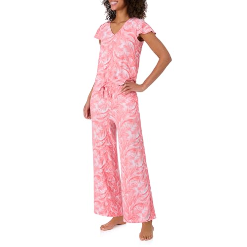 Image of Tommy Bahama Matching 2 Piece Short Sleeve Jersey Pajamas for Women Set