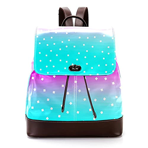 Colorido animal textura PU cuero mochila bolso para mujer, moda señoras viaje hombro mochila, Multicolor 10