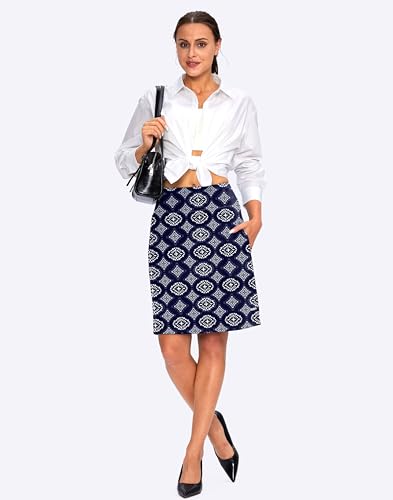 Viodia Women's 20" Knee Length Skorts Skirts UPF50+ Athletic Tennis Golf Skirt for Women Casual Summer Skirts