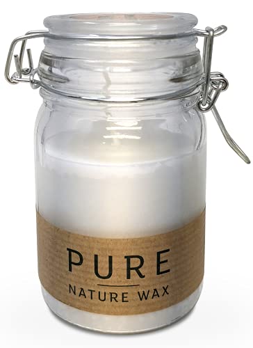 Hyoola Pure Natural Jar Candles - 100% Coconut Wax Candles In Glass - Paraffin Free Vegan Candle - White #TOP18