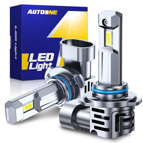 Image of AUTOONE 9006 LED Bulbs, 1200% Bright HB4 9006 Lights, 3 Min Quick Install Wireless Direct Fit, No Flicker, 99% Compatibility, Pack of 2