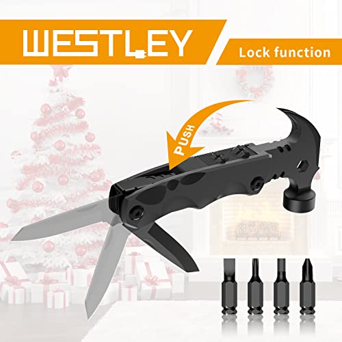 Gifts For Men Unique, Westley Multitool, 15 In 1 Survival Gear, Camping Accessories, 4 Screwdrivers Heads With Magnetic, Christmas Gifts For Men, Lock Function, Cool Gadgets For Men Wt15H #TOP7