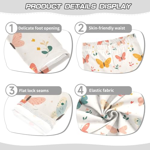Girls Leggings Cartoon Butterfly Toddler Girls Clothes Leggings for Girls Toddler Girls Leggings 3-4T3