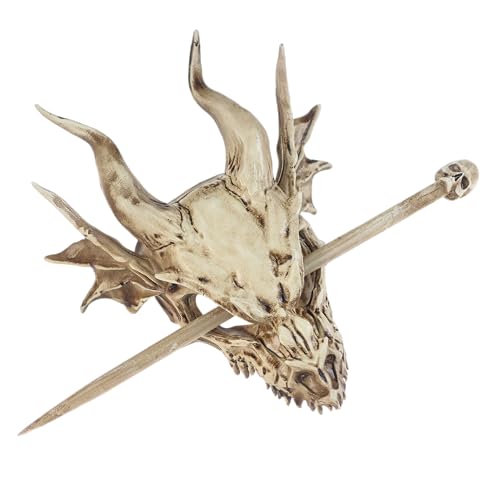Pinza para cabello cráneo dragón gótico resina 1 pieza miniatura 2