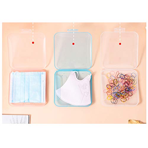 homozy 5pcs Caixa de Máscara Estojo Portátil para Máscara Reciclável de Armazenamento de Máscara - R