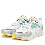  Zapatillas Karhu Fusion 2.0 De Piel Y Tejido Blanco Y Plata