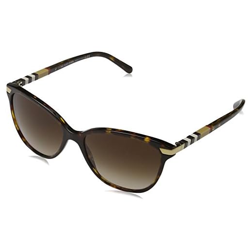 BURBERRY Unisex solglasögon, Flerfärgad (båge: Havana, glas: brun 300213), L
