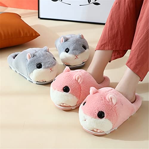 Cute Hamster Slippers Women's Slippers Cartoon Slippers Animal Slippers Warm Slippers Winter Slippers Home Slippers Furry Slippers4