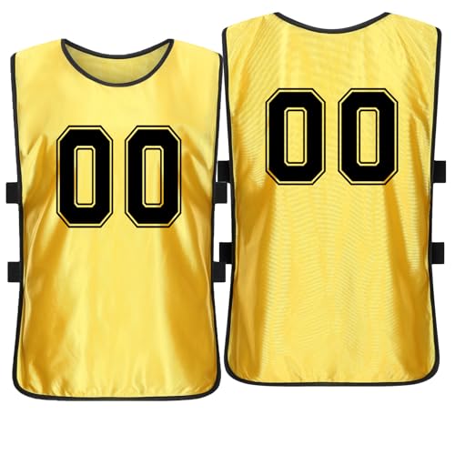 10 Pieces or More Custom Pinnies with Number Youth Kids Adult Soccer Basketball Pinnies Practice Vest