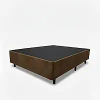 Base Cama Box Casal Diversas Cores (138x188x40) (Suede Marrom)