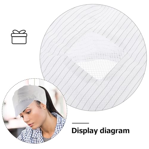 Gorros de trabajo antiestáticos y transpirables POPETPOP en pack de 5 piezas 3