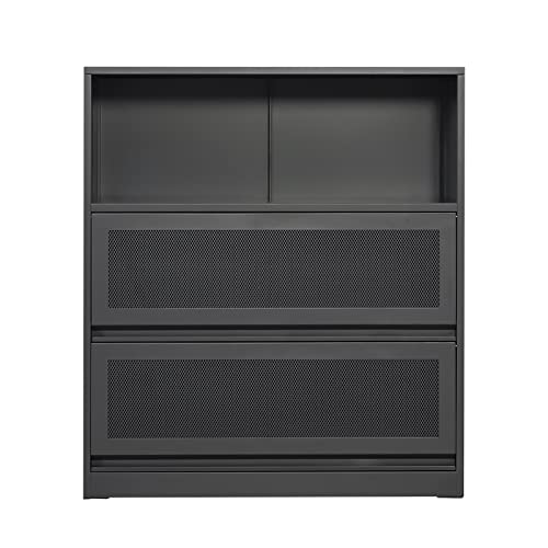 Wrofly Metal Bookcase Cabinet Bookshelf With Open Storage Shelf, Metal Storage Cabinet For Living Room, Workshop, Office Basement #TOP1