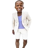 Mi Bo Tong Boys Shorts Suit Set 2 PC Summer Boys Suit for Beach Wedding Kids Tuxedos Suit for Boys