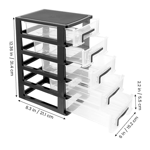 Boîte de rangement plastique transparente avec compartiments TOPBATHY - 4