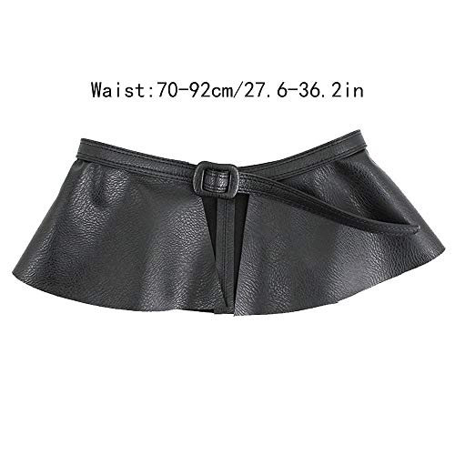 Women's Adjustable Faux Leather Peplum Cinch Belt Wide Waistband Skirt Belt Mother's Day Gift3