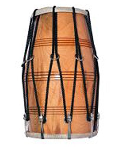 Drewno Dholak Indian Folk Instrument muzyczny Bęben Brown, Bulk/Wholesale also Available at Discount Price