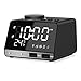 Produktbild ANOLE Radiowecker Bluetooth Digital Wecker Tischuhr mit Bluetooth 4.2,Lautsprecher,FM Radio,Dimmer,Temperaturanzeige,2 Weckzeiten und USB Ladefunktion für iOS/Android Telefon und Tablets(Schwarz)