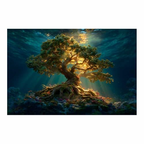 Tableau arbre de vie 60x90cm pour habiller un mur vide sans encombrer l'espace
