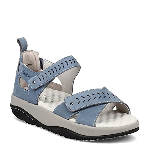 Jambu Womens Sedona Cut Out Ankle Strap Casual Sandals Casual - Red