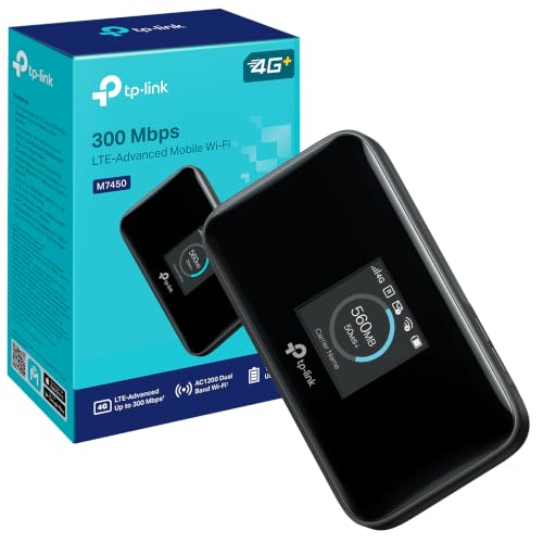 WiFi móvil TP-Link M7450 portátil para teletrabajo y viajes con quince horas de batería