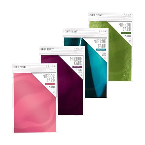 Cartes miroir 250 g/m² Craft Perfect lot de papier métallisé pour loisirs créatifs