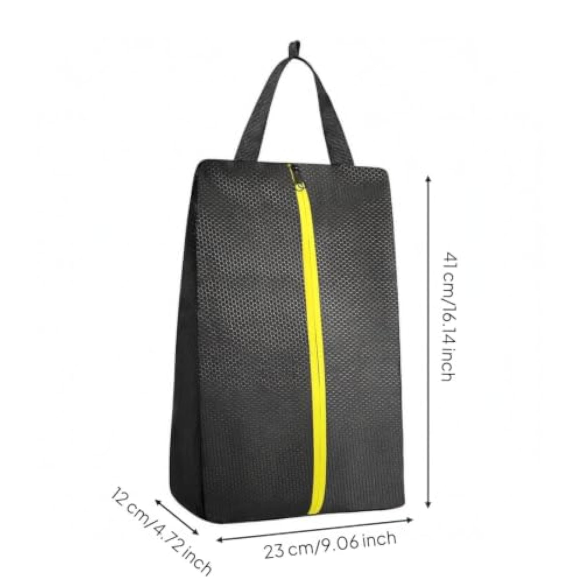 Shoe Storage Bag with Carabiner, Yellow
