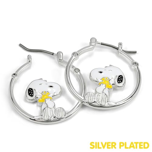 Pendientes de aro Peanuts antialérgicos de Snoopy para orejas sensibles 3