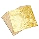 Kuuqa 100 Blatt Blattgold Imitation für Kunstprojekt Handwerk Dekoration (14x14cm)