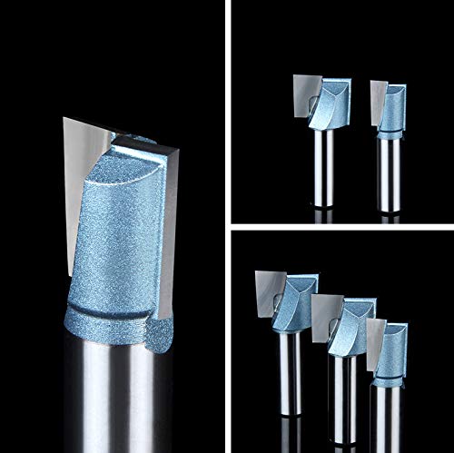 1/2-Inch Shank 7/8-Inch Cutting Dia Double Flute Carbide Tipped Cleaning Bottom Router Bit Woodwork Cutter For Cnc #TOP4