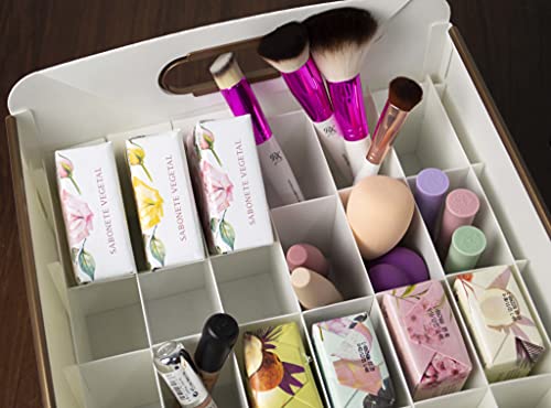 Organizador de Despensa/Closet Grande com Colméia, Protêa, 2303.E.0005, Branco, Dello