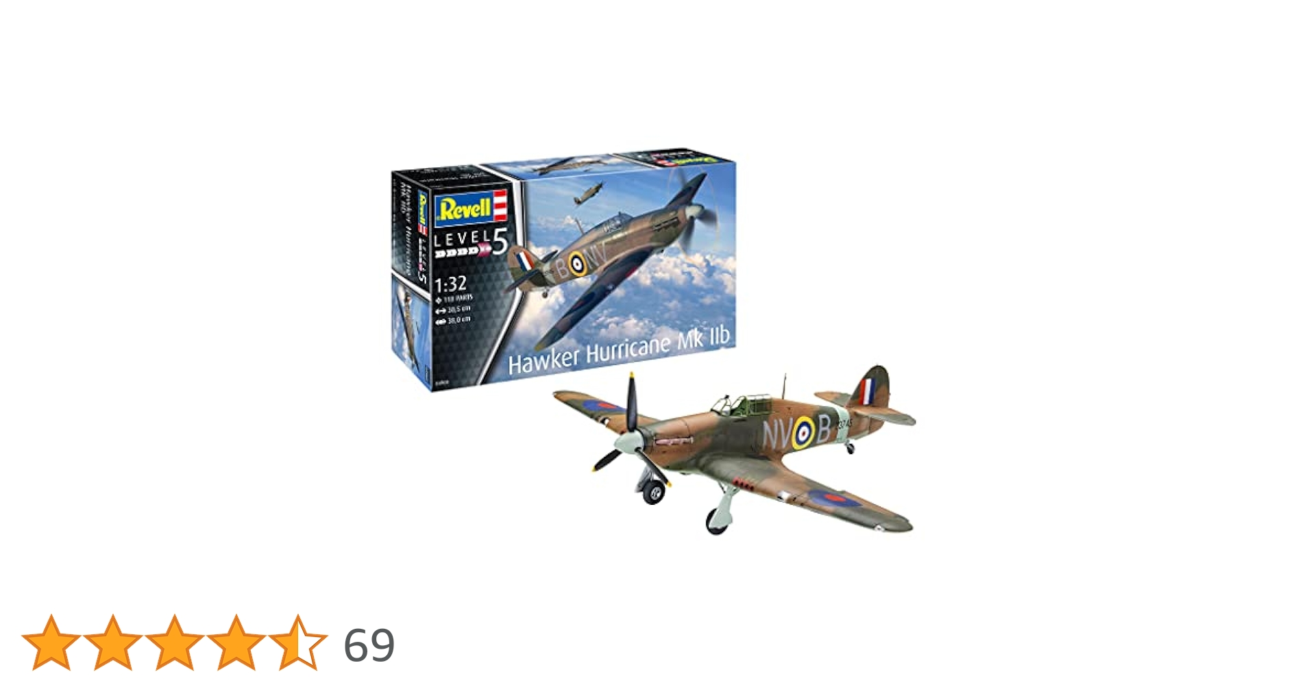 レベル×タカラ 1/32 ホーカーハリケーンMk.Ⅰ 第二次大戦名機シリーズ レベル×タカラ 1/32 ホーカーハリケーンMk.Ⅰ 第二次大戦名機